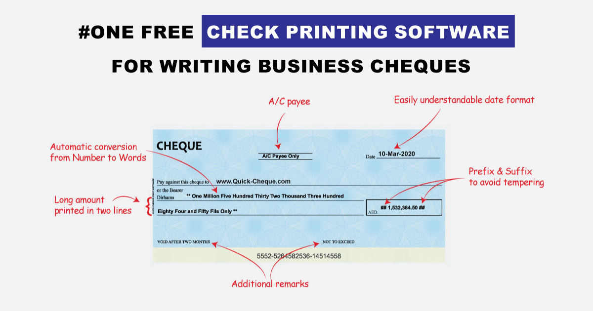 cashiers check printing software download